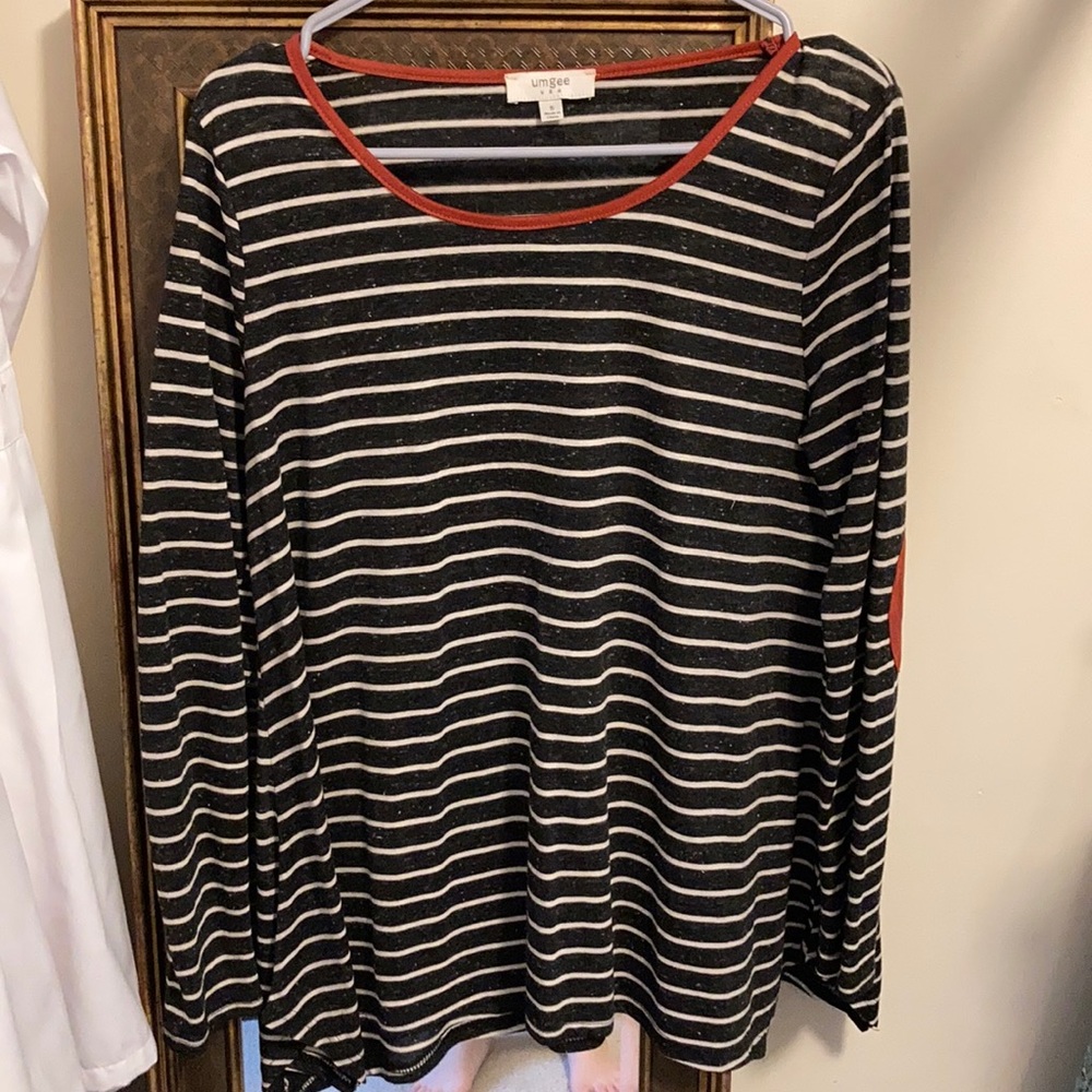 Striped long sleeve shirt!